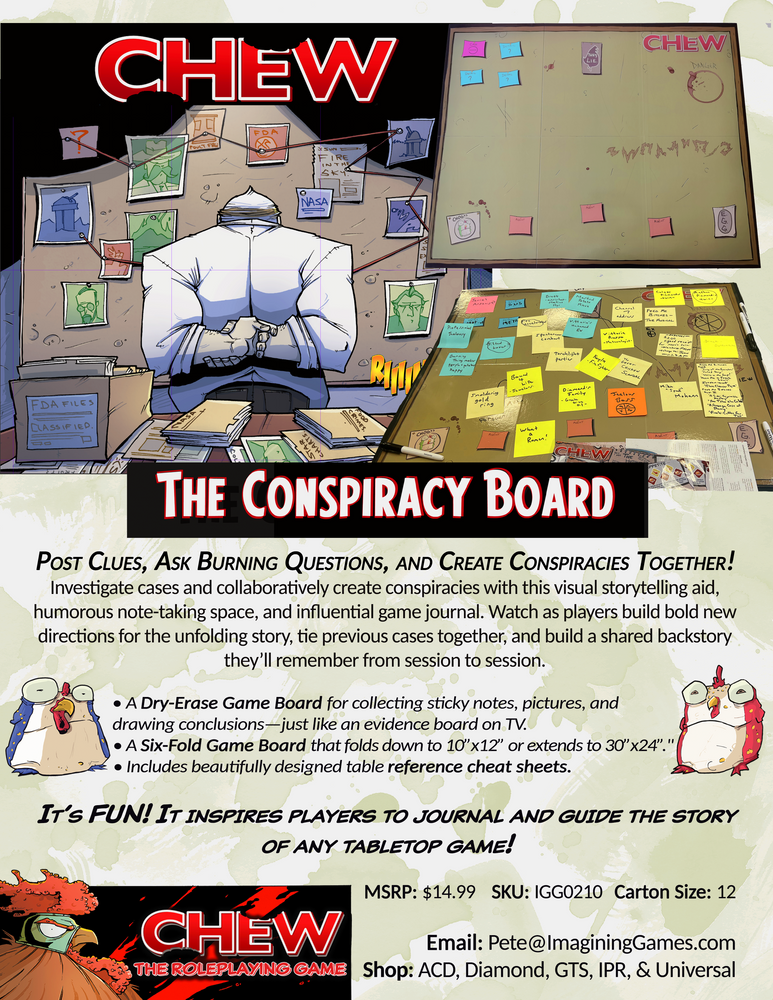 CHEW: Conspiracy Board (RPG Supplement) (ONLINE ORDER ONLY)