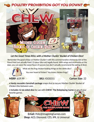 CHEW: Mother Cluckin' Bucket of Chicken Dice (RPG Supplement) (ONLINE ORDER ONLY)