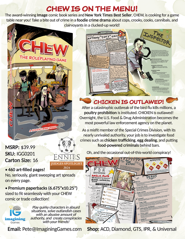 CHEW: The Roleplaying Game (RPG Book + PDF) (ONLINE ORDER ONLY)