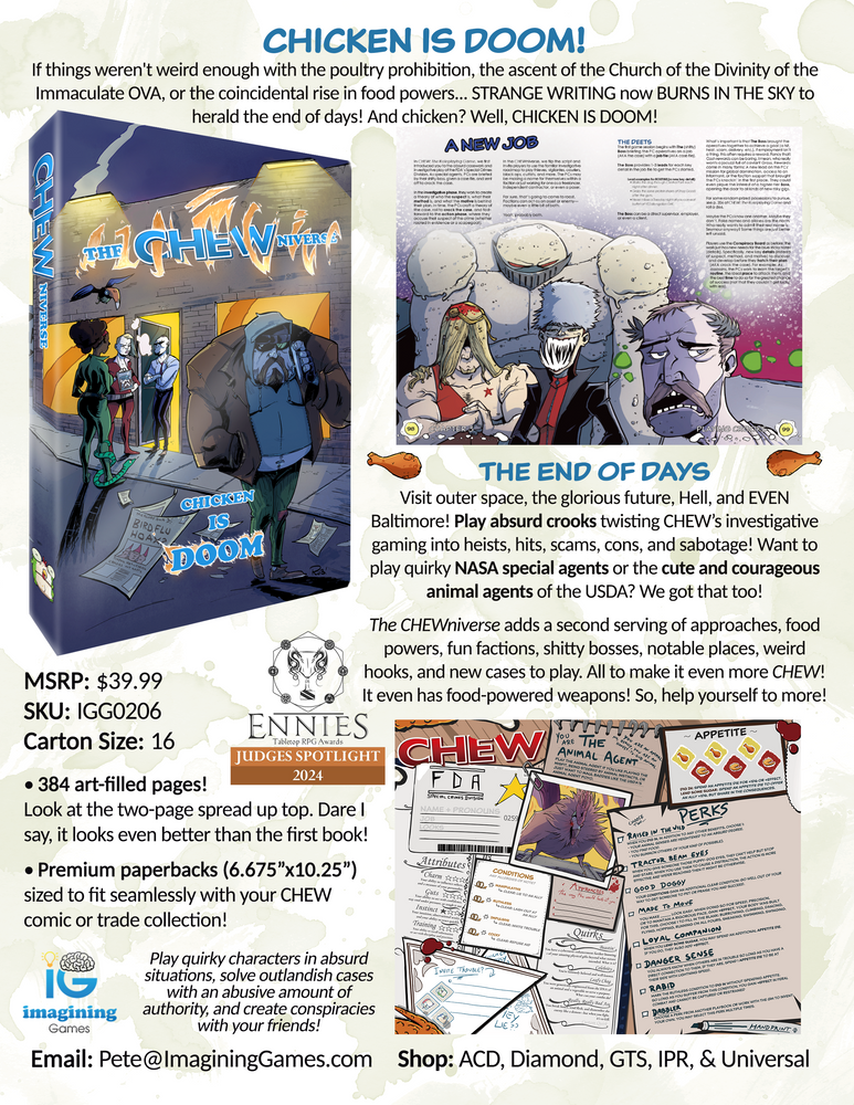 CHEWniverse (RPG Supplement + PDF) (ONLINE ORDER ONLY)