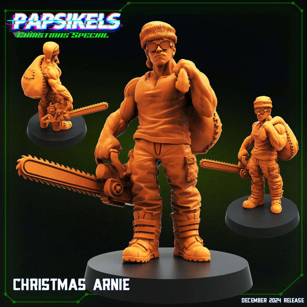 3D Printed Papsikels Christmas Arnie 28mm 32mm (Online Only)