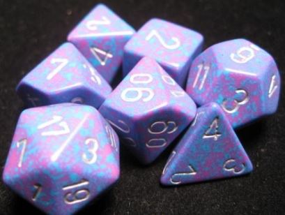 Chessex: Speckled Silver Tetra 7-Die Set (ONLINE ORDER ONLY)