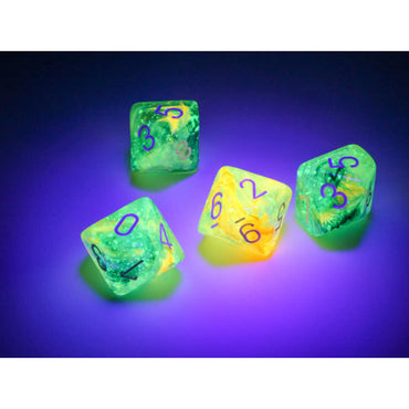 CHX27355 Spring Nebula Luminary Dice White Numbers D10 16mm Pack of 10 (ONLINE ORDER ONLY)