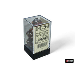 CHX27543 Symphony Festive Dice with White Numbers 16mm (5/8in) Set of 7 (ONLINE ORDER ONLY)