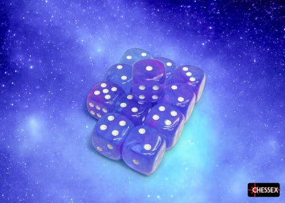 Chessex Nebula Aura / White 16mm D6 Dice Cube (ONLINE ORDER ONLY)