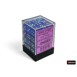 CHX27967 Aura Nebula Luminary Dice with White Pips D6 12mm (1/2in) Pack of 36 (ONLINE ORDER ONLY)