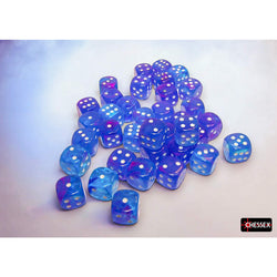 CHX27967 Aura Nebula Luminary Dice with White Pips D6 12mm (1/2in) Pack of 36 (ONLINE ORDER ONLY)