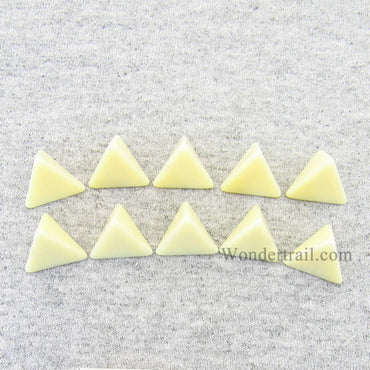 CHX29041 Ivory Blank Dice with No Pips D4 16mm (5/8in) Pack of 10 Chessex (ONLINE ORDER ONLY)