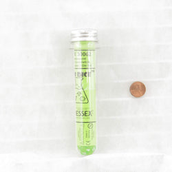 CHX30062 Rad Green Translucent Dice with White Numbers 7+1 Dice Set 16mm (5/8in) (ONLINE ORDER ONLY)