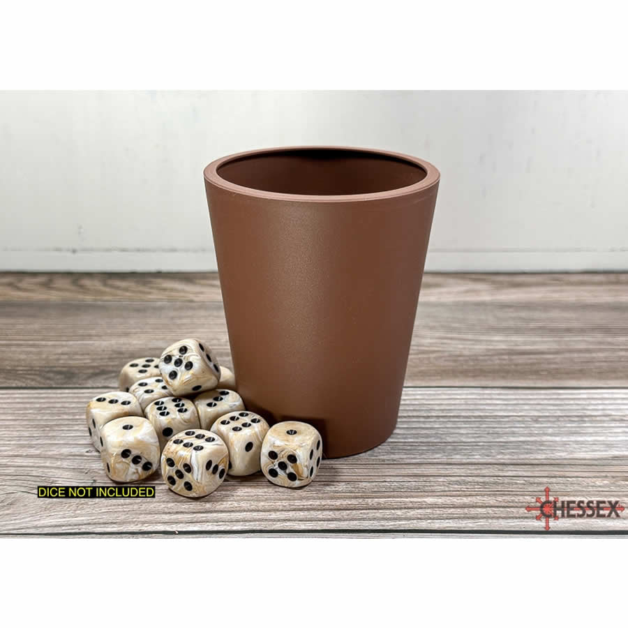 CHX89009 Brown Flexible Dice Cup Chessex (ONLINE ORDER ONLY)