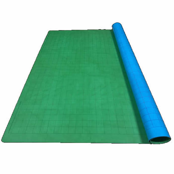 CHX96465 Reversible Battlemat Blue and Green with 1in Squares (23 1/2 x 26 inches) Chessex (ONLINE ORDER ONLY)