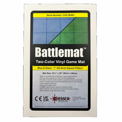 CHX96465 Reversible Battlemat Blue and Green with 1in Squares (23 1/2 x 26 inches) Chessex (ONLINE ORDER ONLY)