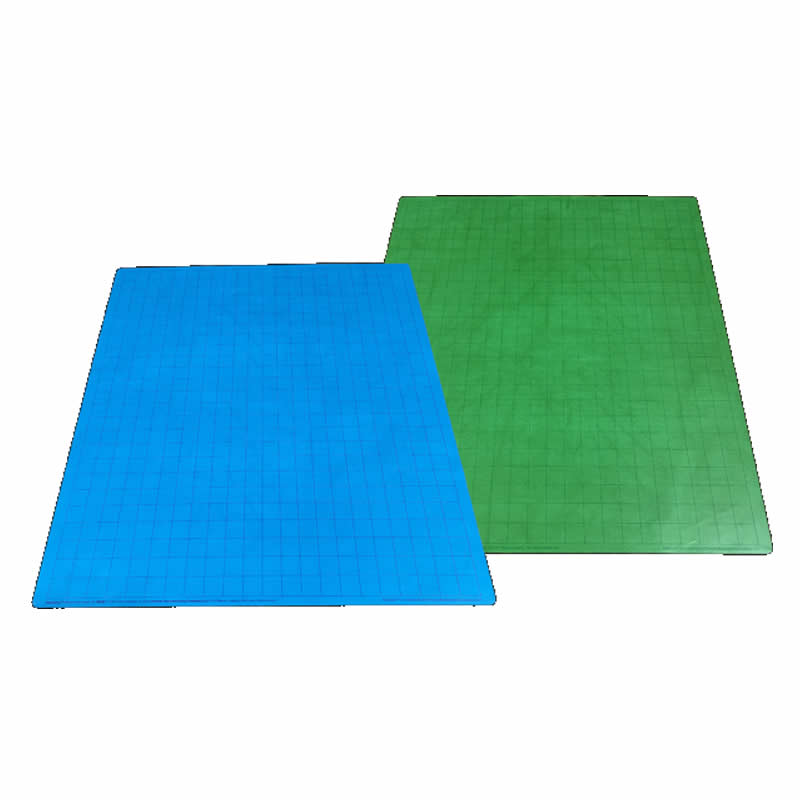 CHX96465 Reversible Battlemat Blue and Green with 1in Squares (23 1/2 x 26 inches) Chessex (ONLINE ORDER ONLY)