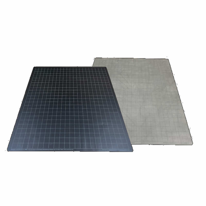 CHX96480 Reversible Battlemat Black and Grey with 1in Squares (23 1/2 x 26 inches) Chessex (ONLINE ORDER ONLY)