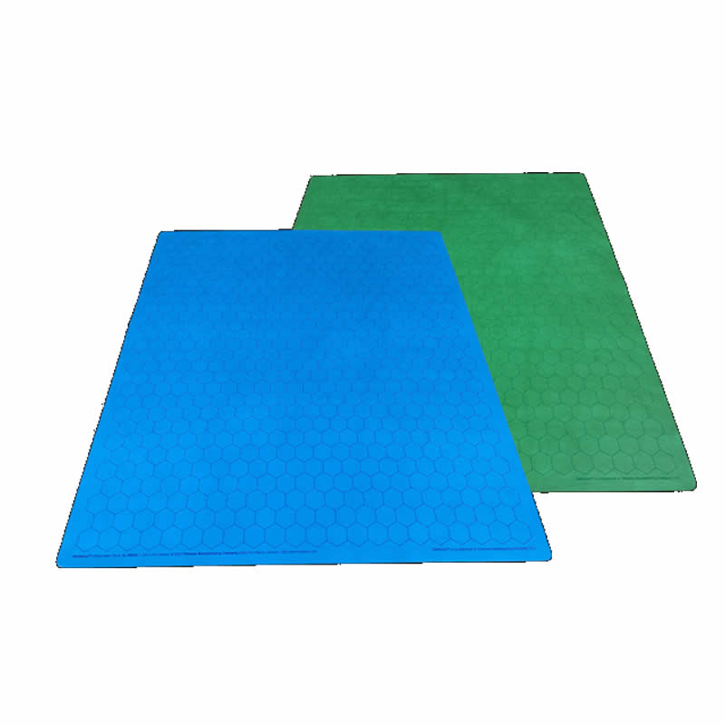 CHX96665 Reversible Battlemat Blue and Green with 1in Hexes (23 1/2 x 26 inches) Chessex (ONLINE ORDER ONLY)