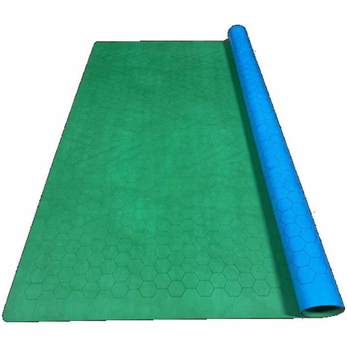 CHX97665 Reversible Megamat Blue and Green with 1in Hexes (34 1/2 x 48 inches) Chessex (ONLINE ORDER ONLY)