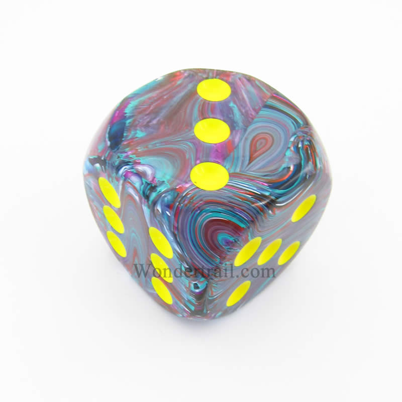 CHXDF5050 Mosaic Festive Die with Yellow Pips D6 50mm (1.97in) Pack of 1 (ONLINE ORDER ONLY)