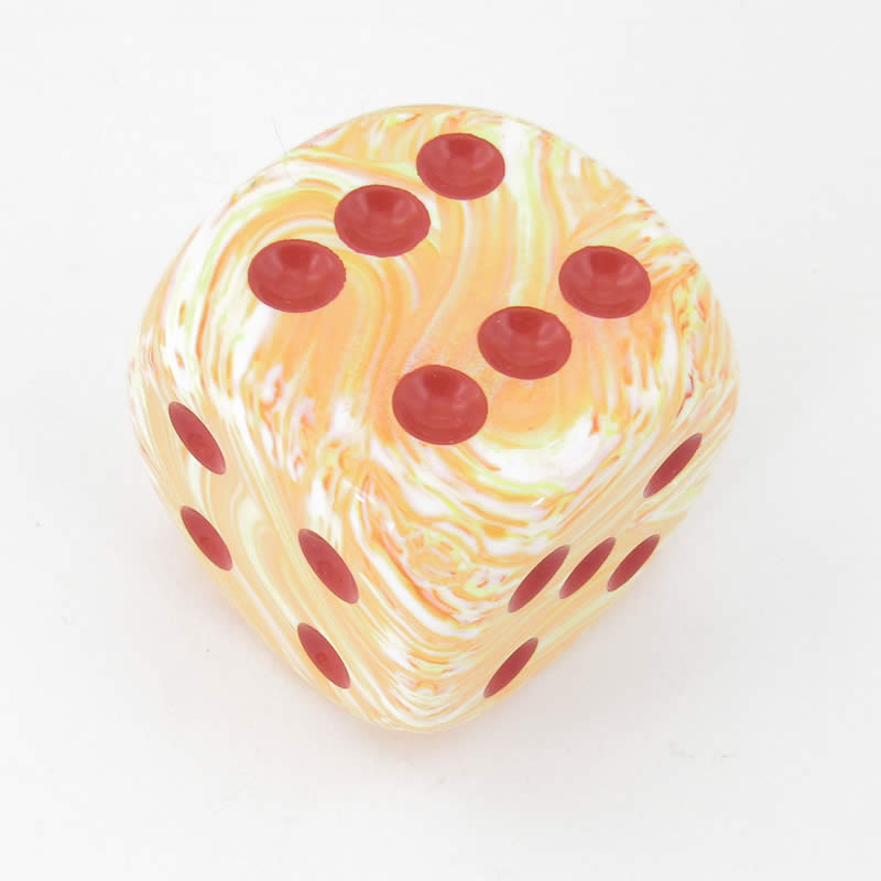 CHXDF5053 Sunburst Festive Die with Red Pips D6 50mm (1.97in) Pack of 1 (ONLINE ORDER ONLY)