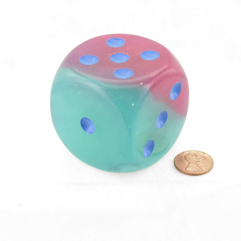 CHXDG5064 Gel Green and Pink Gemini Luminary Die with Blue Pips D6 50mm (1.97in) Pack of 1 (ONLINE ORDER ONLY)
