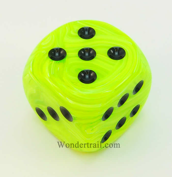 CHXDV5000 Bright Green Vortex Die Black Pips D6 50mm (1.97in) Pack of 1 (ONLINE ORDER ONLY)