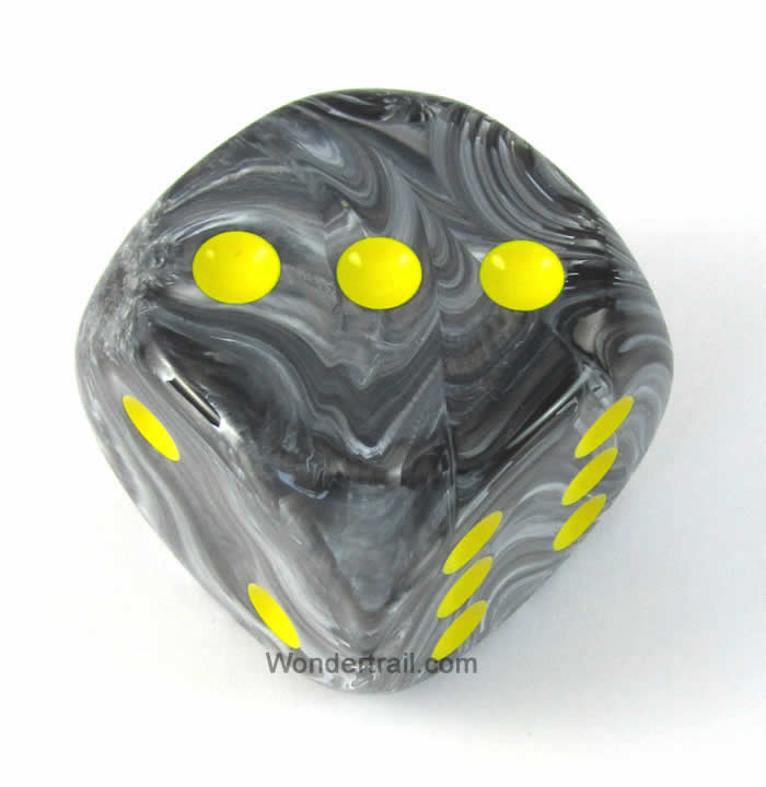 CHXDV5028 Black Vortex Die with Yellow Pips D6 50mm (1.97in) Pack of 1 (ONLINE ORDER ONLY)