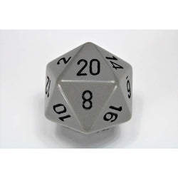 CHXXQ2010 Dark Grey Opaque Die Black Numbers D20 34mm Pack of 1 (ONLINE ORDER ONLY)