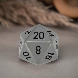 CHXXQ2010 Dark Grey Opaque Die Black Numbers D20 34mm Pack of 1 (ONLINE ORDER ONLY)
