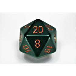 CHXXQ2015 Dusty Green Opaque Die Copper Numbers D20 34mm Pack of 1 (ONLINE ORDER ONLY)
