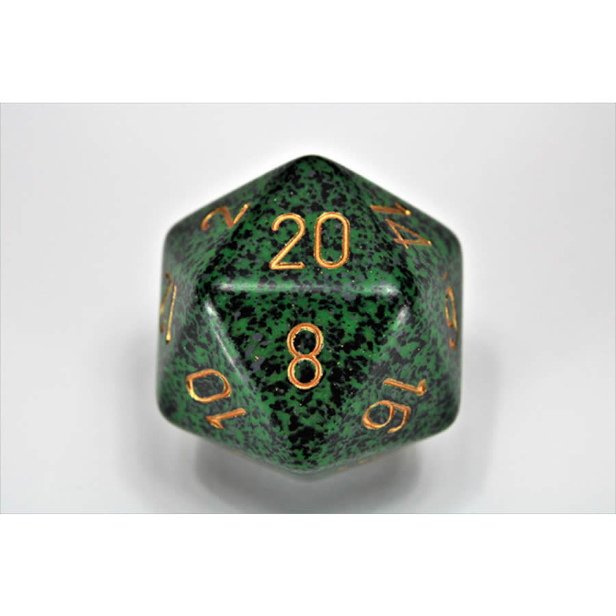 CHXXS2002 Golden Recon Speckled Die Gold Numbers D20 34mm Pack of 1 (ONLINE ORDER ONLY)