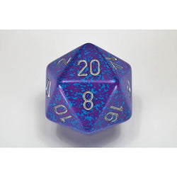 CHXXS2004 Silver Tetra Speckled Die Silver Numbers D20 34mm Pack of 1 (ONLINE ORDER ONLY)