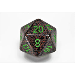 CHXXS2022 Earth Speckled Die Green Numbers D20 34mm Pack of 1 (ONLINE ORDER ONLY)