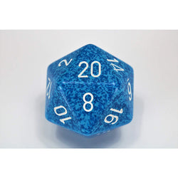 CHXXS2023 Water Speckled Die White Numbers D20 34mm Pack of 1 (ONLINE ORDER ONLY)