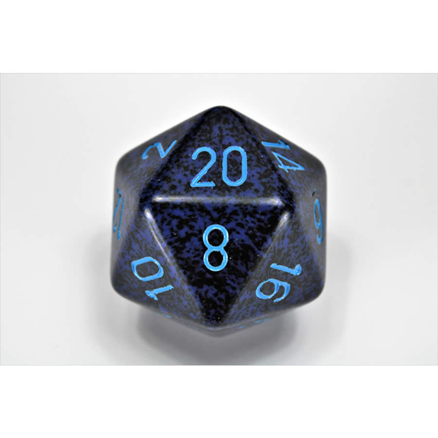 CHXXS2053 Cobalt Speckled Die Blue Numbers D20 34mm Pack of 1 (ONLINE ORDER ONLY)