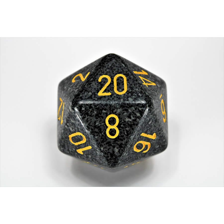 CHXXS2092 Urban Camo Speckled Die Yellow Numbers D20 34mm Pack of 1 (ONLINE ORDER ONLY)