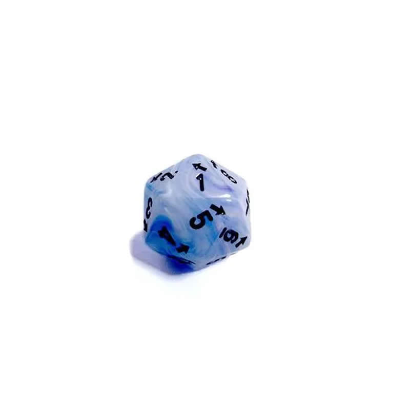 CHXXVUD56 Ice Blue Vortex Countup and Down Die with Black Numbers D20 25mm (1in) Pack of 1 (ONLINE ORDER ONLY)