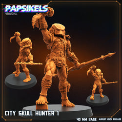 3D Printed Papsikels August 2024 Scifi City Skull Hunter Set28mm 32mm (Online Only)