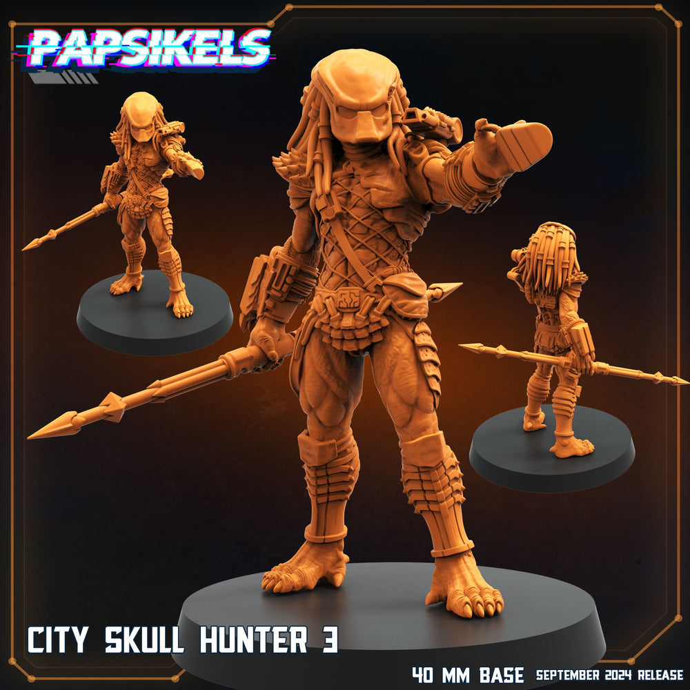 3D Printed Papsikels City Skull Hunter Set SEPTEMBER 2024 SCIFI 28mm 32mm (Online Only)