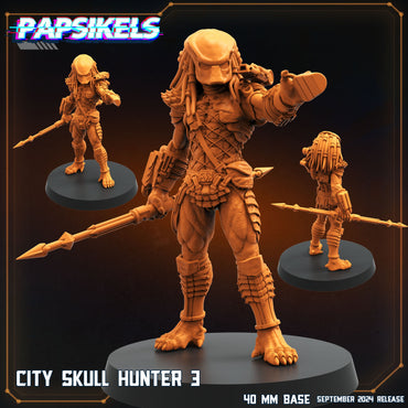 3D Printed Papsikels City Skull Hunter Set SEPTEMBER 2024 SCIFI 28mm 32mm (Online Only)