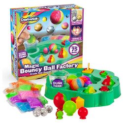 Magic Bouncy Ball Factory Set - Make 75 Stunning DIY Bouncy Balls, Including Light-Up Magic Balls! (ONLINE ORDER ONLY)