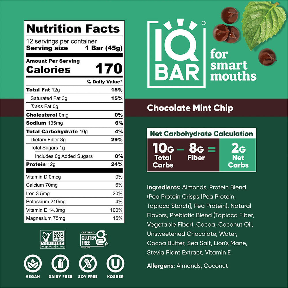 Chocolate Mint Chip (12 Bars) (Online Order Only)