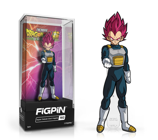FiGPiN: Dragon Ball Super: Broly The Movie - Super Saiyan God Vegeta #192 (ONLINE ORDER ONLY)