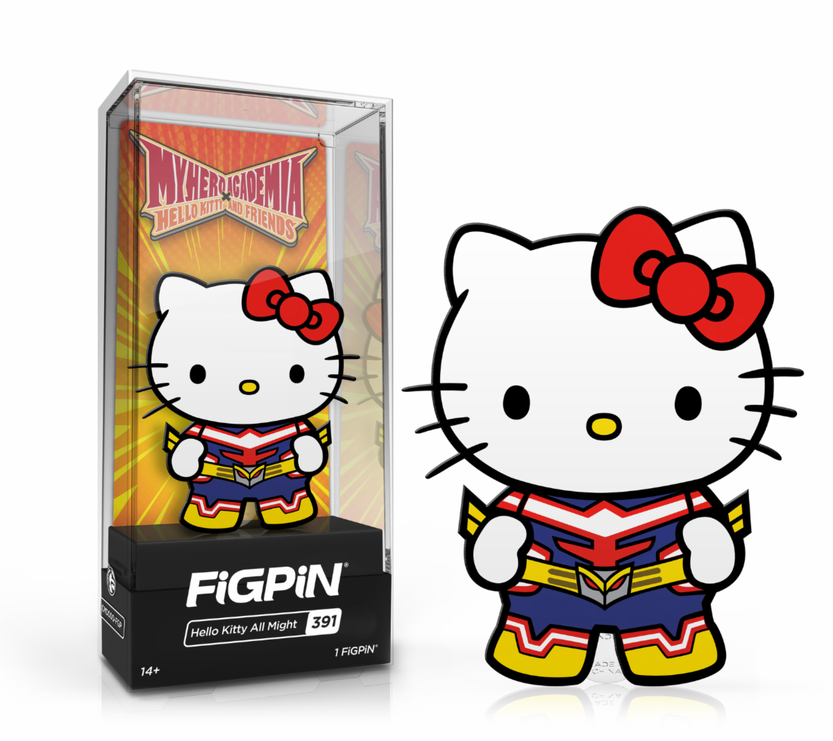 FiGPiN: My Hero Academia x Sanrio - Hello Kitty All Might #391 (ONLINE ORDER ONLY)