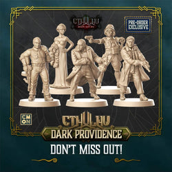 Cthulhu: Death May Die - Dark Providence Crowdfunding Exclusive Investigators