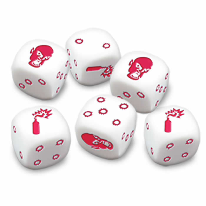 CMNGUG9002 White Dice Zombicide Board Game Accessory Cool Mini or Not (ONLINE ORDER ONLY)