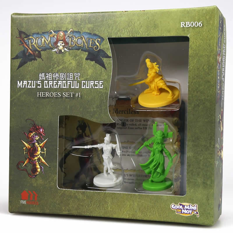 CMNRB006 Mazus Dreadful Curse Hero Set No.1 Rum And Bones Cool Mini or Not (ONLINE ORDER ONLY)