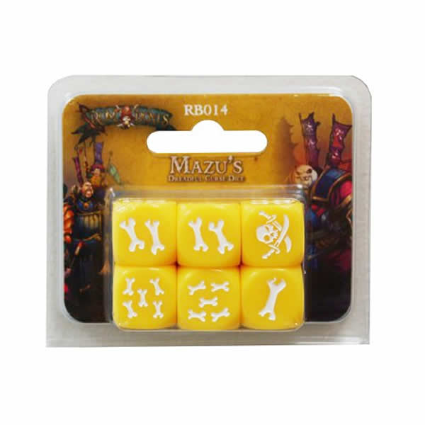 CMNRB014 Mazus Dreadful Curse Rum And Bones Yellow Custom Dice Cool Mini or Not (ONLINE ORDER ONLY)
