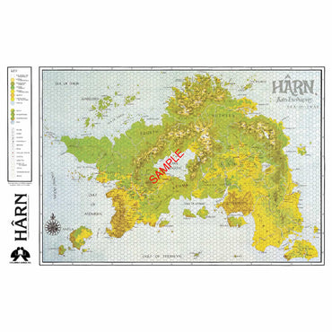COL5001AF Harnworld Map Harn RPG Map Columbia Games (ONLINE ORDER ONLY)