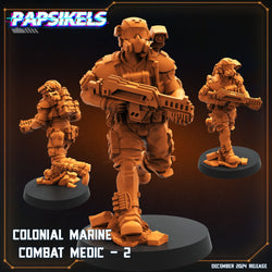 3D Printed Papsikels Colonial Marine Combat Medic Team Dec. 2024 SciFi 28mm 32mm (Online Only)