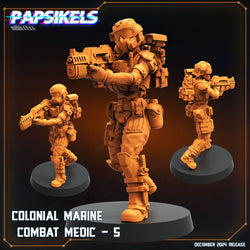 3D Printed Papsikels Colonial Marine Combat Medic Team Dec. 2024 SciFi 28mm 32mm (Online Only)