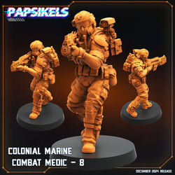3D Printed Papsikels Colonial Marine Combat Medic Team Dec. 2024 SciFi 28mm 32mm (Online Only)